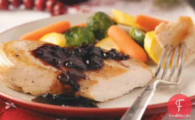 Hähnchen mit Cranberry-Balsamico-Sauce