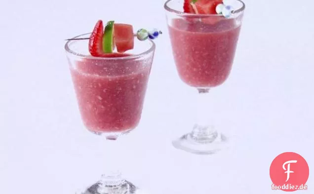 Wassermelone, Erdbeere und Tequila Agua Fresca