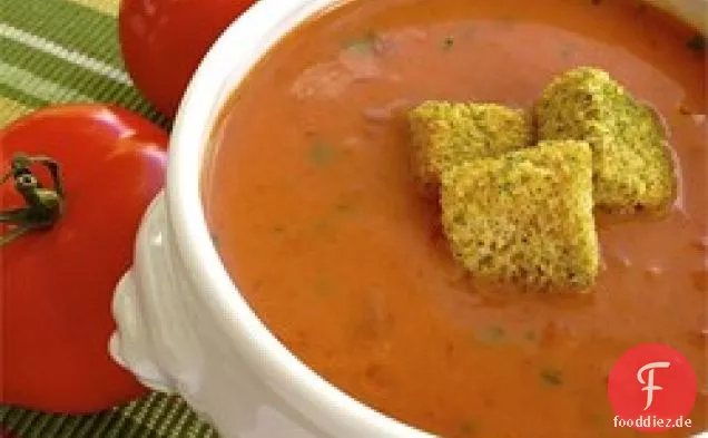 Schnelle und einfache Tomatencremesuppe