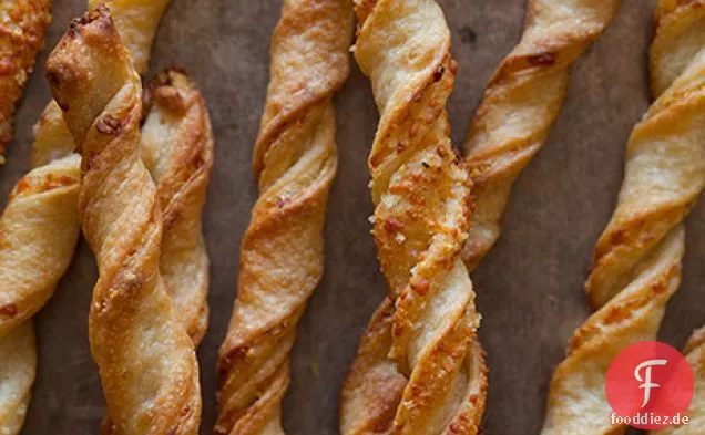 Parmesan Knoblauch Strohhalme