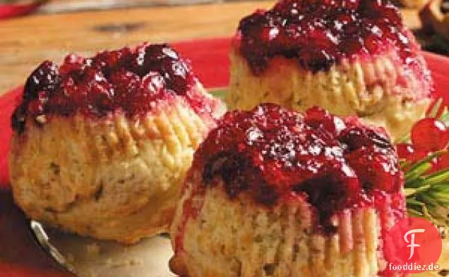Umgedrehte Cranberry-Muffins