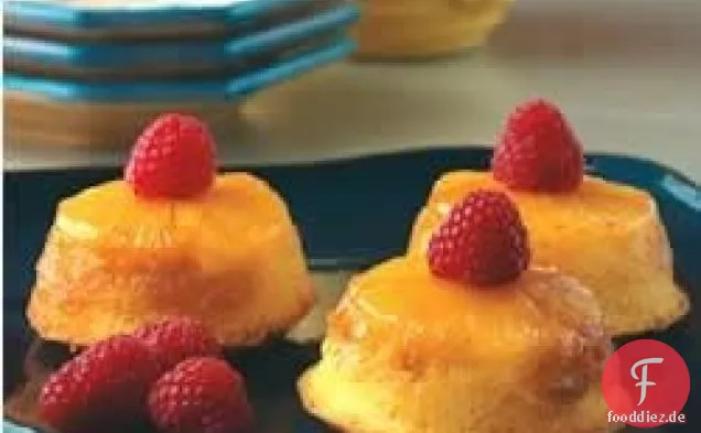 Mini umgedrehte Ananas-Kuchen