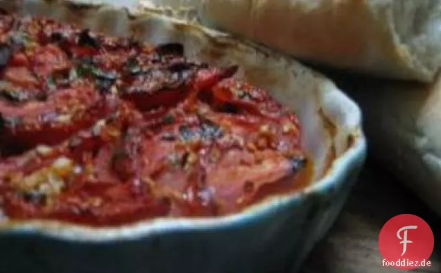Geröstete Tomaten und Knoblauch