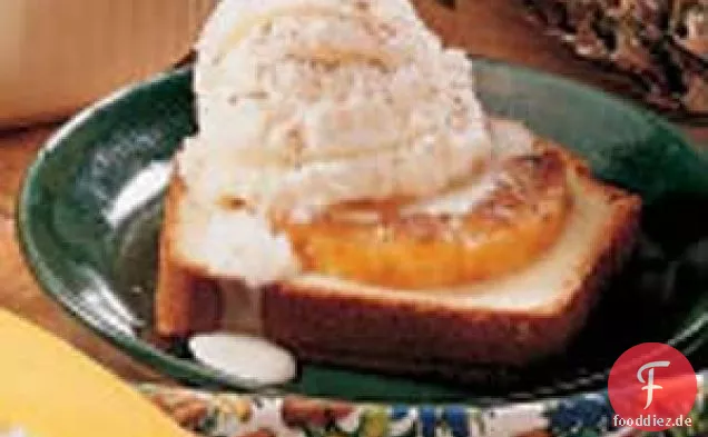 Gebratenes Ananas-Dessert