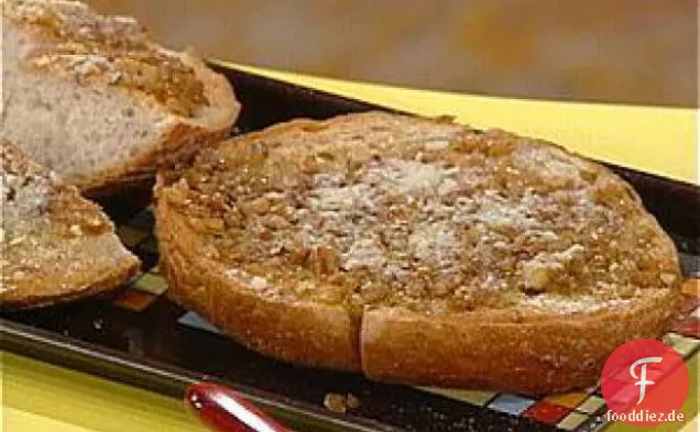 Zwiebel- und Knoblauchbrot