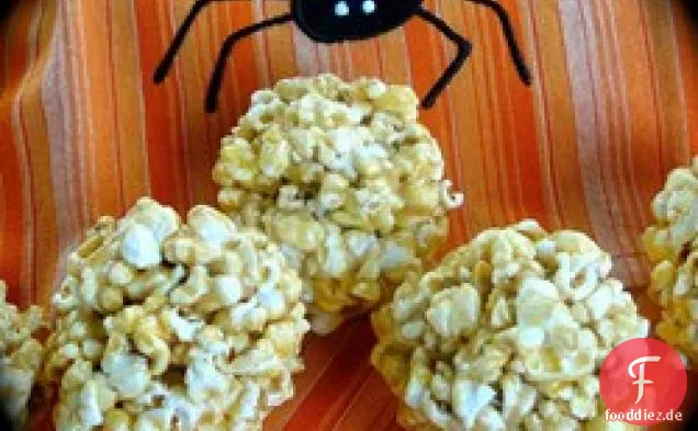 Erdnussbutter-Popcorn-Kugeln