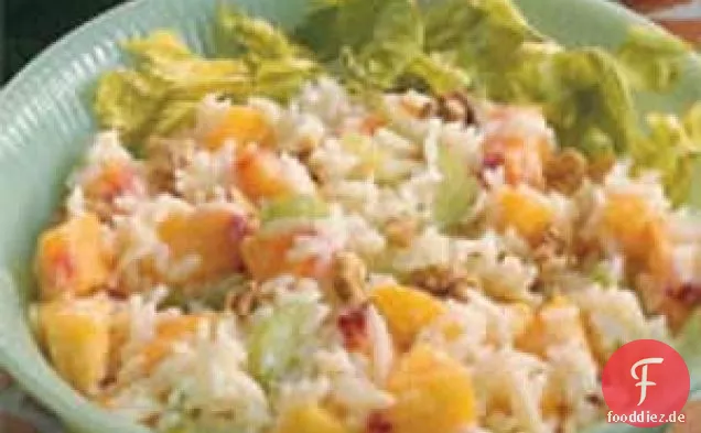Pfirsichreis-Salat