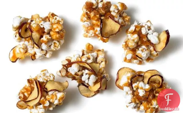Karamell-Apfel-Popcorn-Cluster