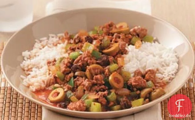 Einfaches kubanisches Picadillo für zwei