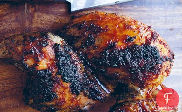 Ingwer-Knoblauch-Halb Huhn-Rezept