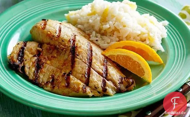 Pikanter gegrillter Tilapia