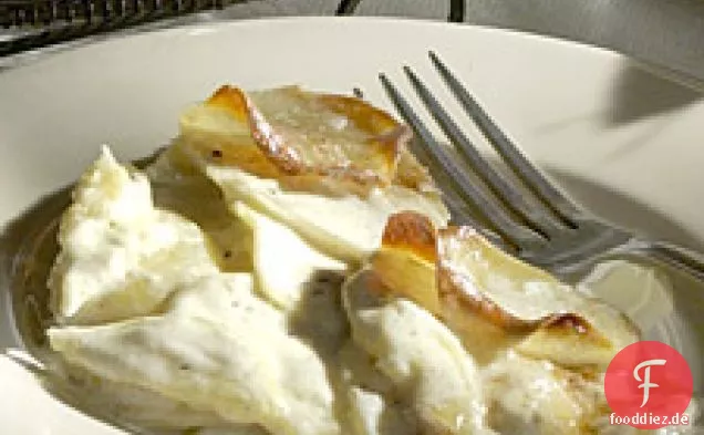 Knoblauch Überbackene Kartoffeln