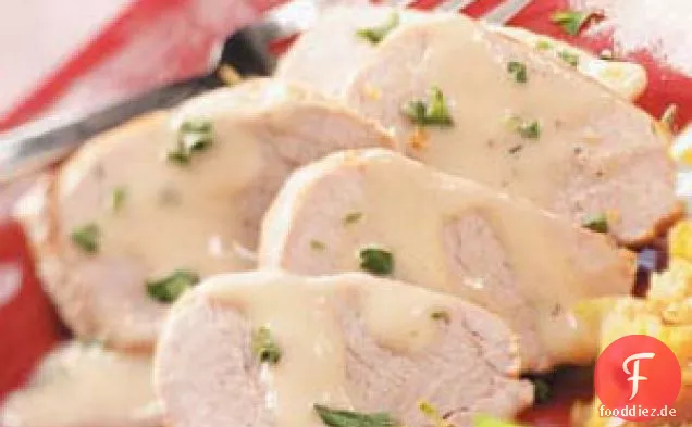 Schweinefilet mit Sahnesauce
