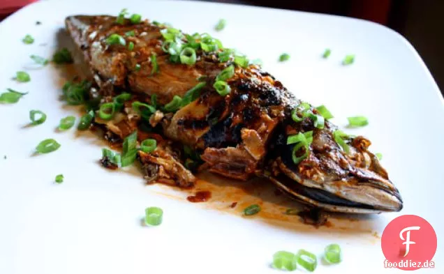 Abendessen heute Abend: Koreanischer gebratener Fisch