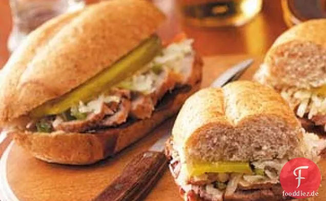 Gegrillte Schweinehoagies