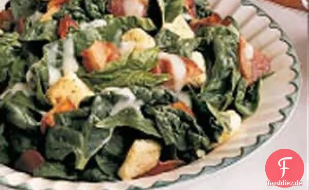 Warmer Speck-Spinat-Salat