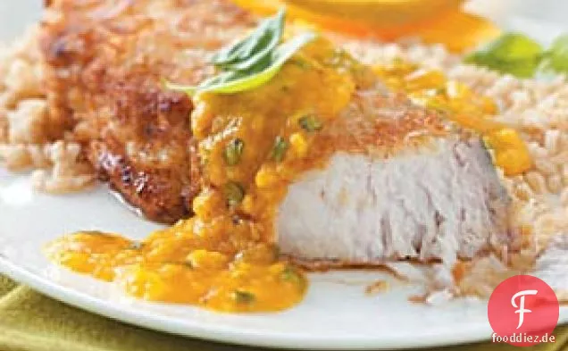 Kokos-Mango Mahi Mahi für zwei