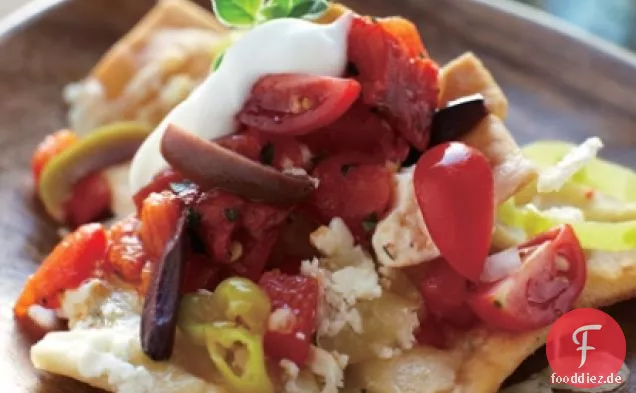 Nachos im griechischen Stil