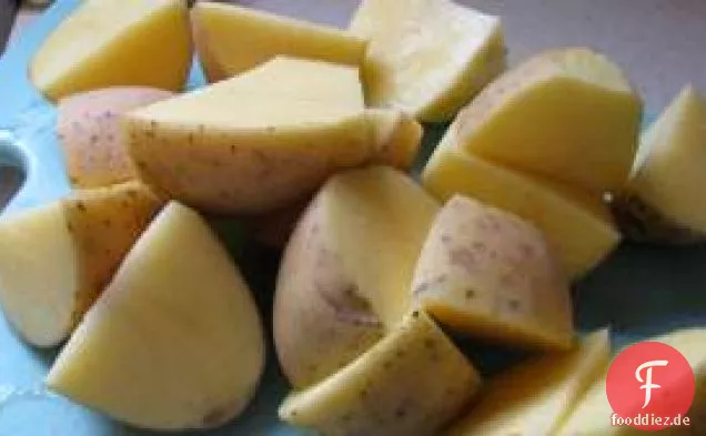 Gerösteter Knoblauch Gorgonzola Kartoffelpüree