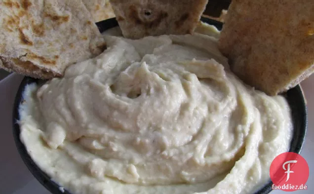 Gerösteter Knoblauch Weiße Bohnen Hummus