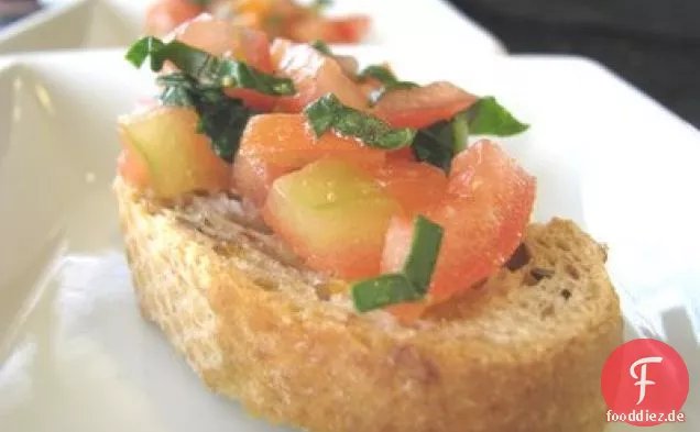 Vollkorn-Knoblauch-Geröstete Bruschetta