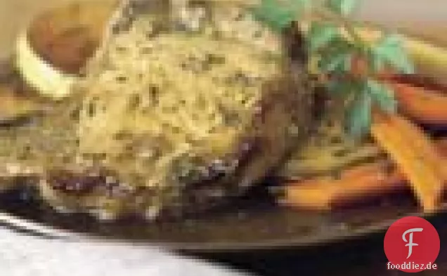 Schweinekoteletts mit Knoblauch und Kräutern