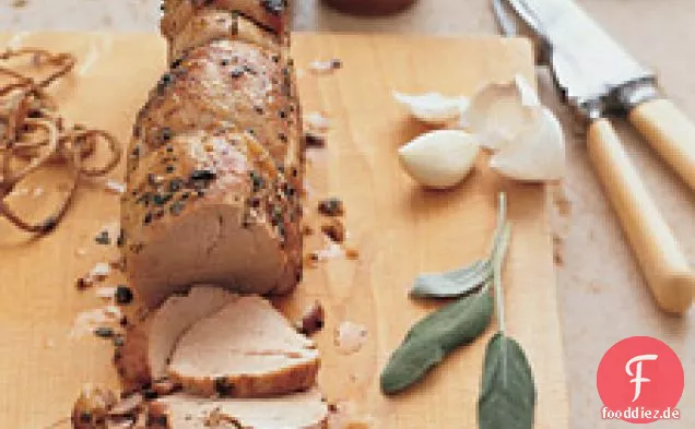 Salbei- und Knoblauch-verkrustetes Schweinefilet