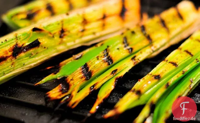 Indoor-Grillen: Lauch Mit Asiatischer Vinaigrette