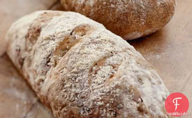 Lauch- und Walnussbrot