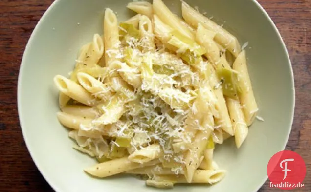 Pasta Mit Geschmortem Lauch