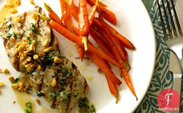 Mahimahi mit Herbed Weißweinsauce