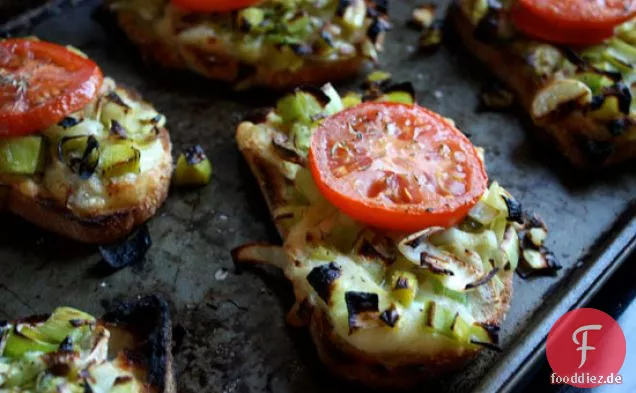Lauch Und Brie Bruschetta