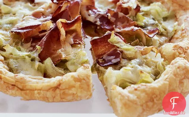 Lauch und Gruyère-Torte