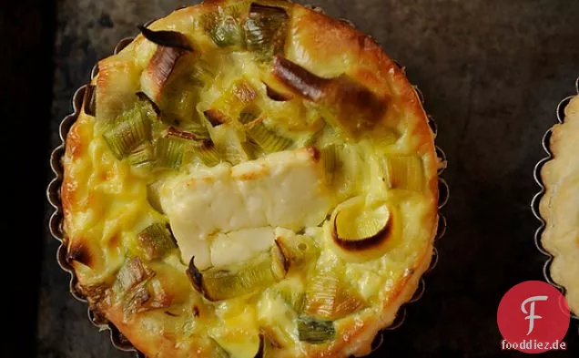 Lauch, Zitrone Und Feta Quiche