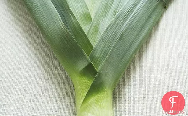 Gedämpfter Lauch in Senf und Kapernvinaigrette