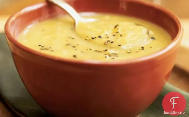 Kürbis-Lauch-Suppe
