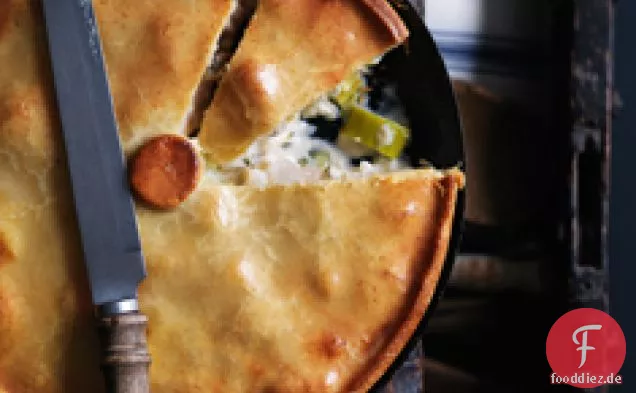 Hühnchen-Lauch-Torte