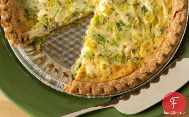 Ziegenkäse und Lauch Quiche