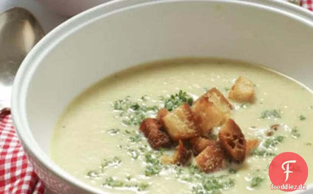 Lauch und Kartoffelsuppe