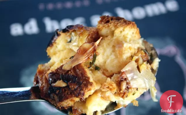 Lauch Brot Pudding