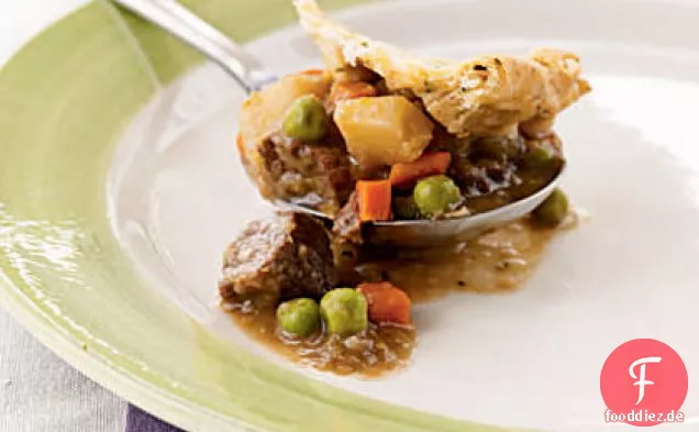 Rinder-Lauch-Potpie mit Schnittlauchkruste