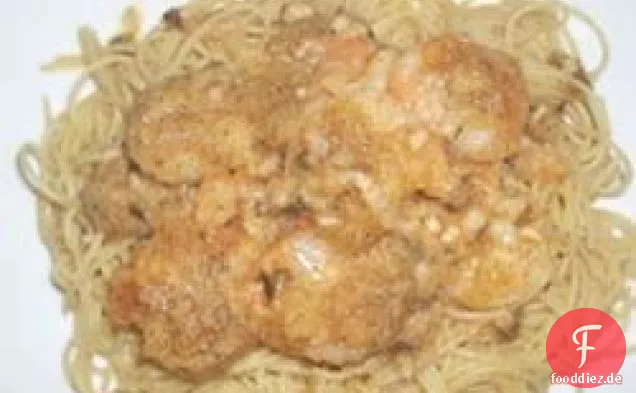 Gebackene Garnelen-Scampi