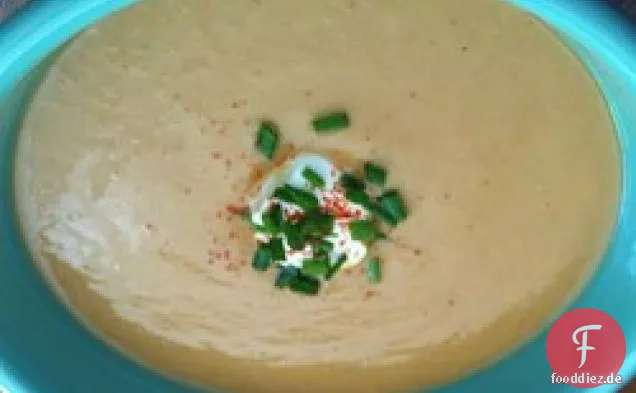 Gekühlte Tomaten-Avocado-Suppe