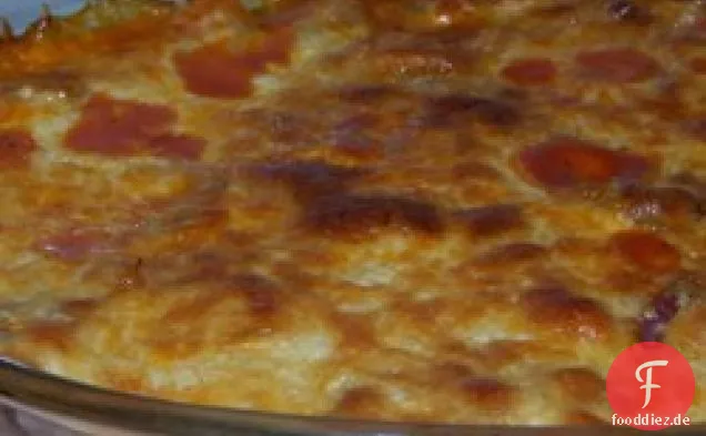 Italienischer Sommerkürbis-Polenta-Auflauf