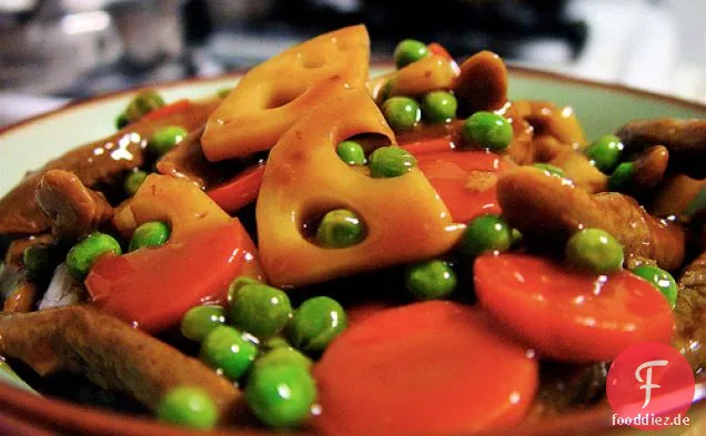 Lotus Wurzel Rühren Braten