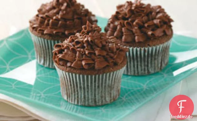 Sauerrahm-Schokoladen-Cupcakes