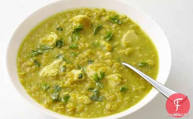 Hühner-Linsen-Curry-Suppe