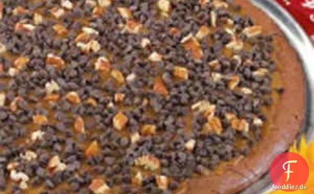 Karamell-Brownie-Pizza