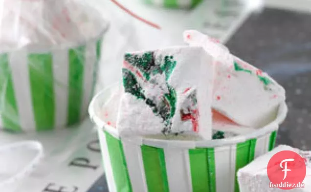 Gewirbelte Pfefferminz-Marshmallows
