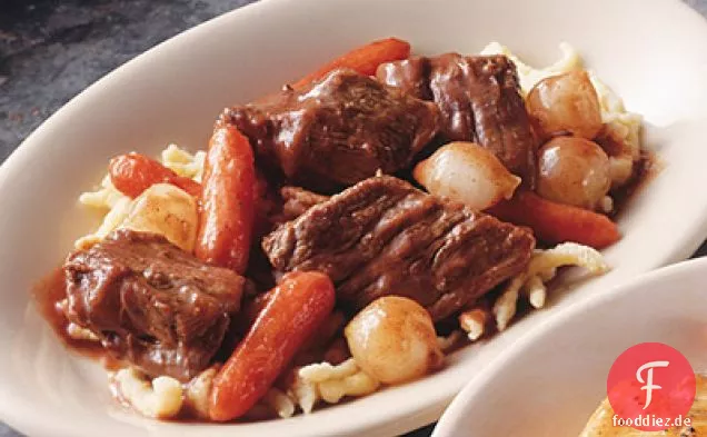 Geschmortes Rindfleisch & Zwiebeln
